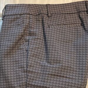 Hilary Radley Black and White Geometric Pants